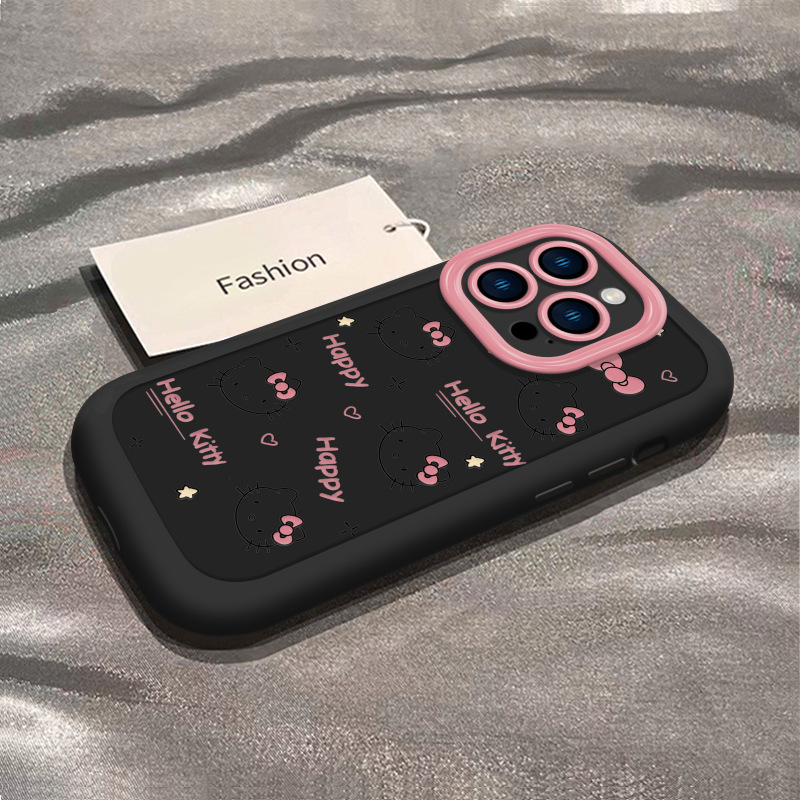 粉红凯蒂适用于苹果16手机壳iPhone15Plus苹果14保护套女款13卡通|undefined