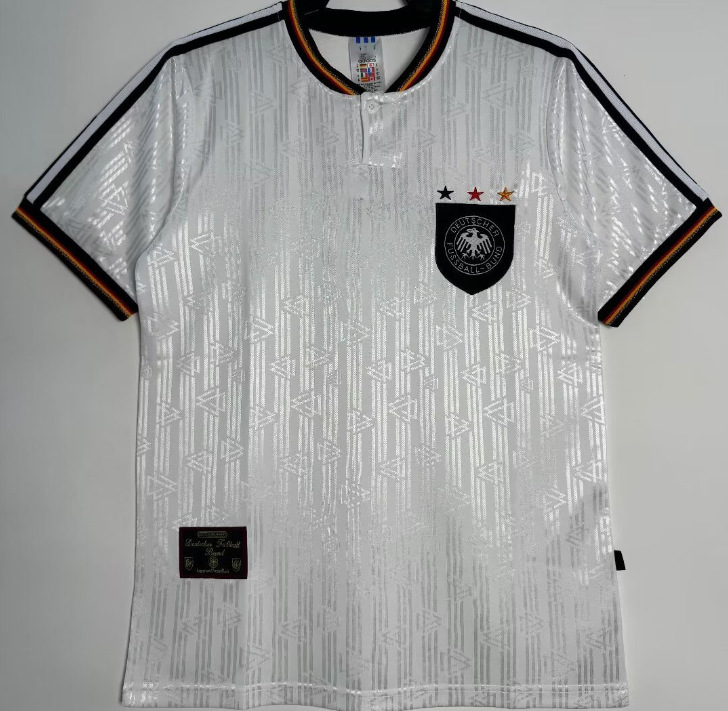 Camiseta de fútbol retro clásica versión nostálgica Brasil España México Alemania Serie transfronteriza Camiseta de una pieza