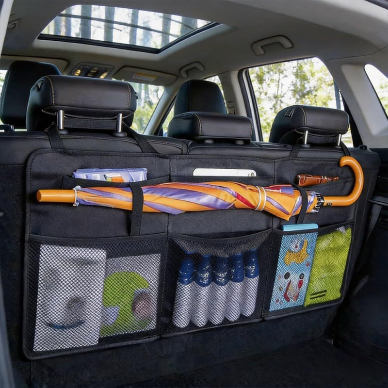 Oxford cloth car seat back organizer, car seat back storage bag, car storage bag