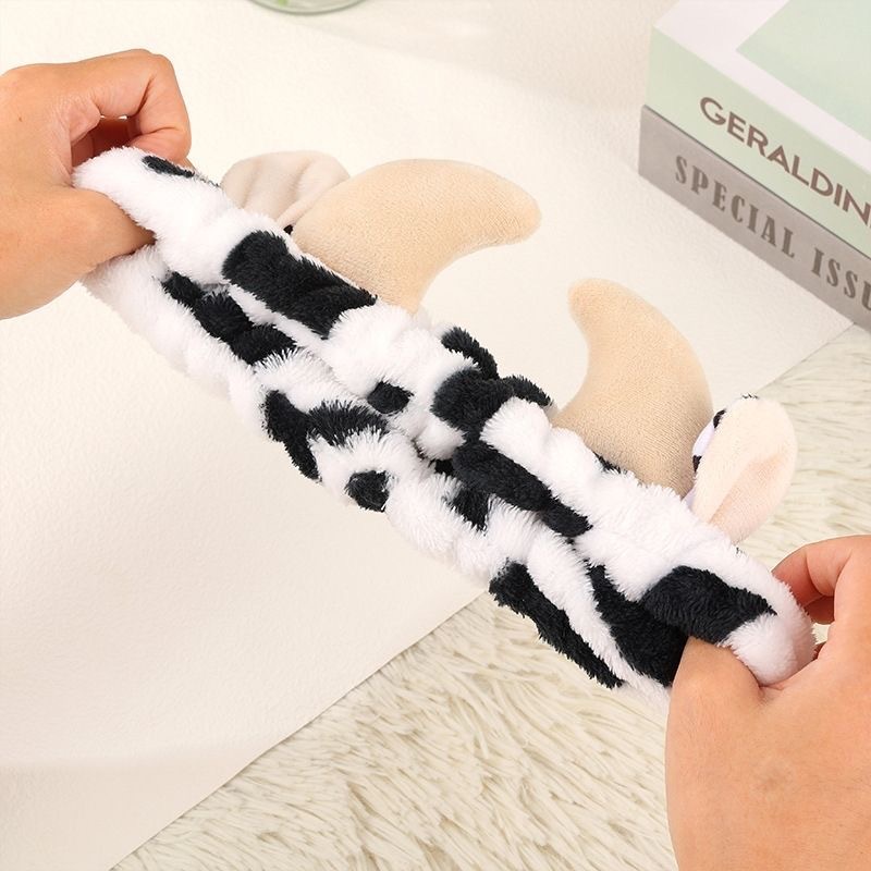 Fronteriza vaca estampado arco correa de cabello estrella calle palpita corno de vello farley correa de cabello lavar la cara correa de cabello correa de cabello al por mayor