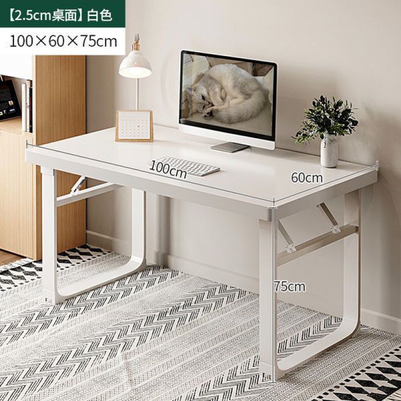 Fábrica directa sin instalación escritorio plegable escritorio de computadora simple escritorio de escritorio de dormitorio de estudiantes simple