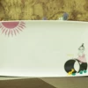 Pink square plate