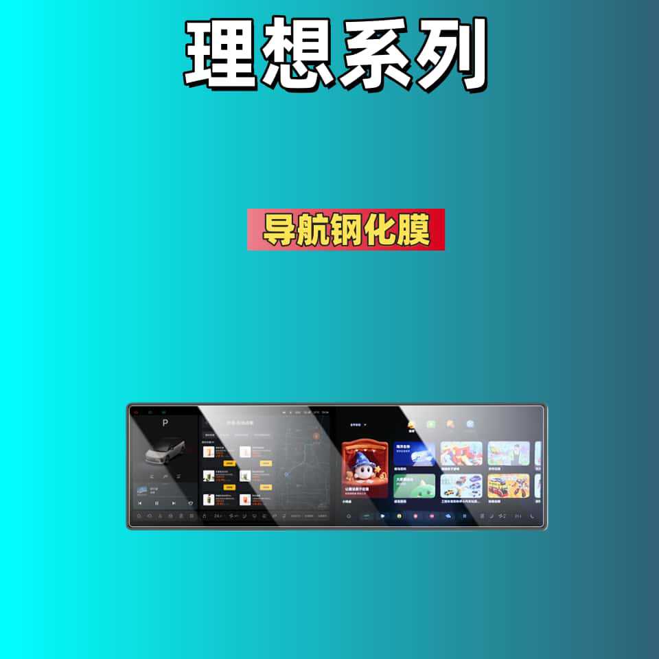 Suitable for Ideal I6/I8/L6L7L8/L9/Mega Screen Tempered Film, Navigation Instrument Screen, Central Control Interior Film