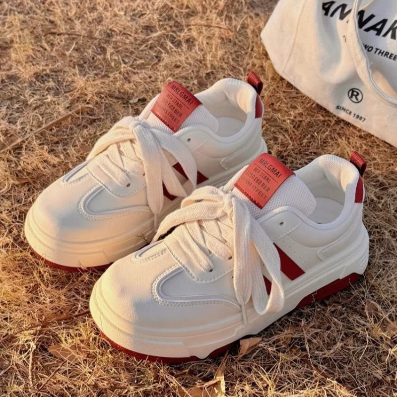 2024 Весенний и Осенний Новый Толстый Подниз Обувь Высокий