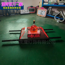 酒吧双人出酒展示架激光酒托发光酒座洋酒红酒底座飞机形船形车形