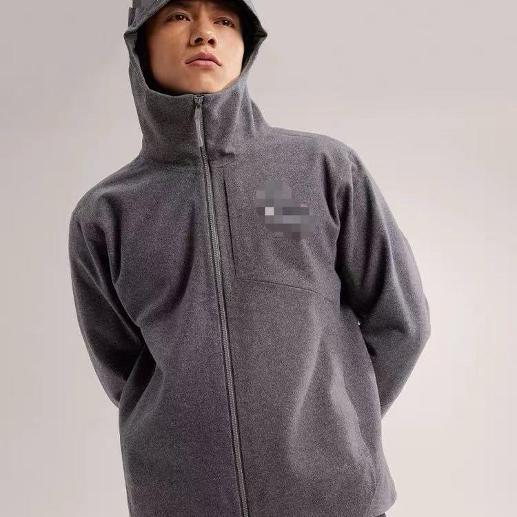 25Niaojia New Wool Jacket Solid Color Casual Hooded Coat Men's Autumn Trendy Fleece Outdoor Top Trendy 25Niaojia New Wool Jacket Solid Color Casual Hooded Coat Men's Autumn Trendy Fleece Outdoor Top Trendy