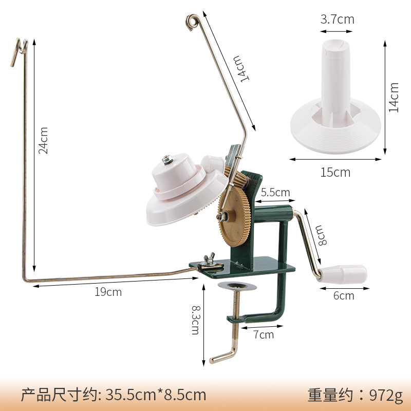 Nueva máquina de bobinado transfronteriza 2025 manual de plástico bobinado de lana pequeño marco de paraguas para el hogar herramienta de bobinado manual