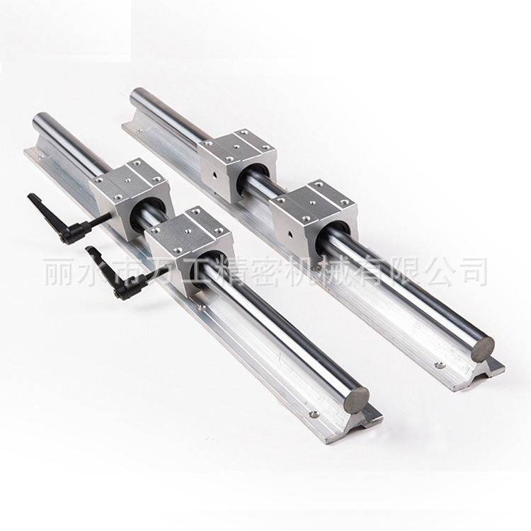 圆柱直线导轨支撑带铝托底座直线光轴SBR12/16/20/25/30/35/40/50