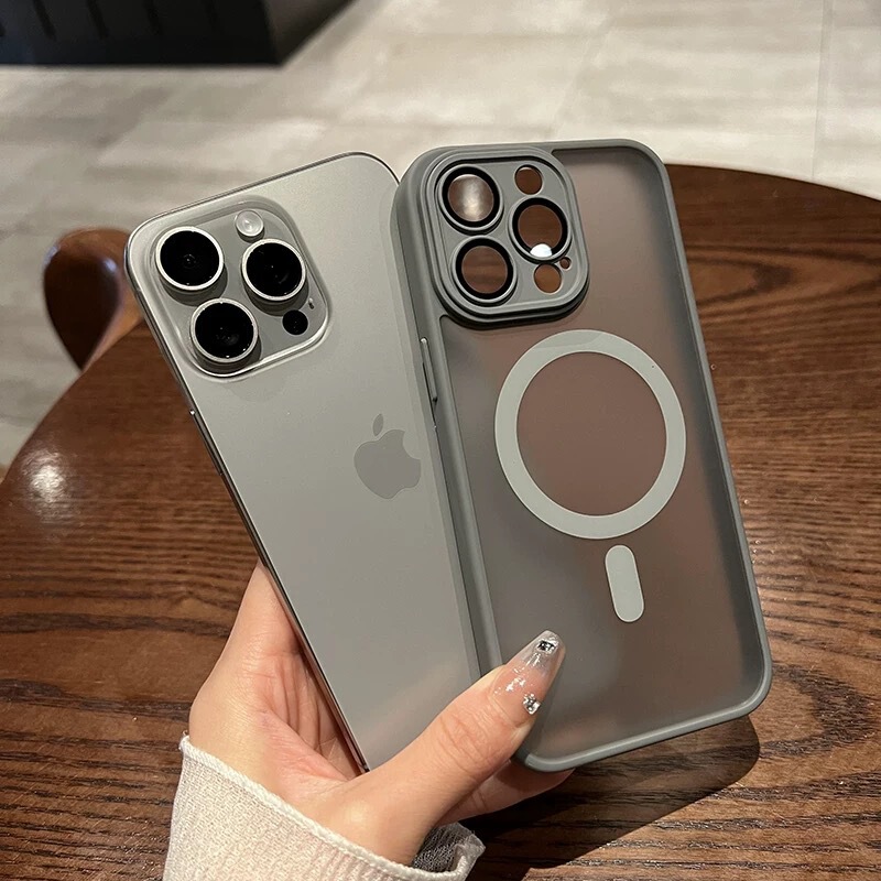 Yadun Skin-Feel Matte Magnetic Phone Case for iPhone 17 Pro with Lens Film Protection for iPhone 16/I14