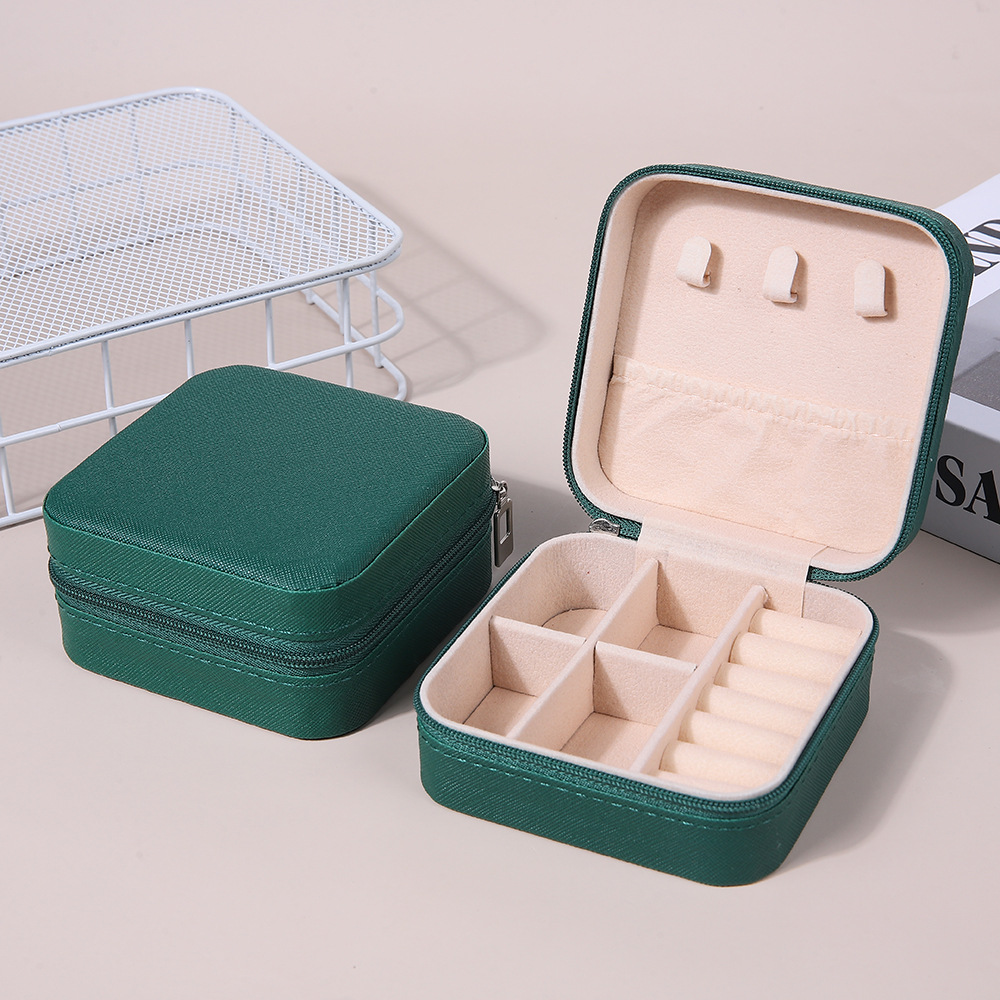 Caja de joyería portátil caja de regalo caja de joyería caja de embalaje pendientes collar anillo joyería caja de joyería