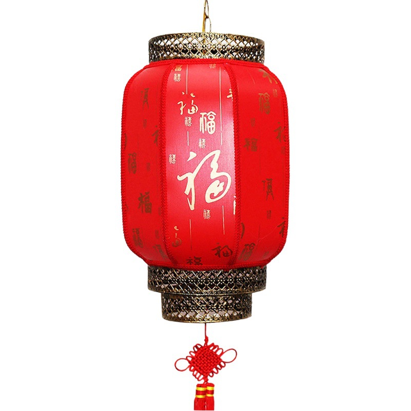 Lantern manufacturer sheepskin lantern outdoor waterproof Chinese antique chandelier wax gourd ornaments advertising imitation sheepskin red lantern