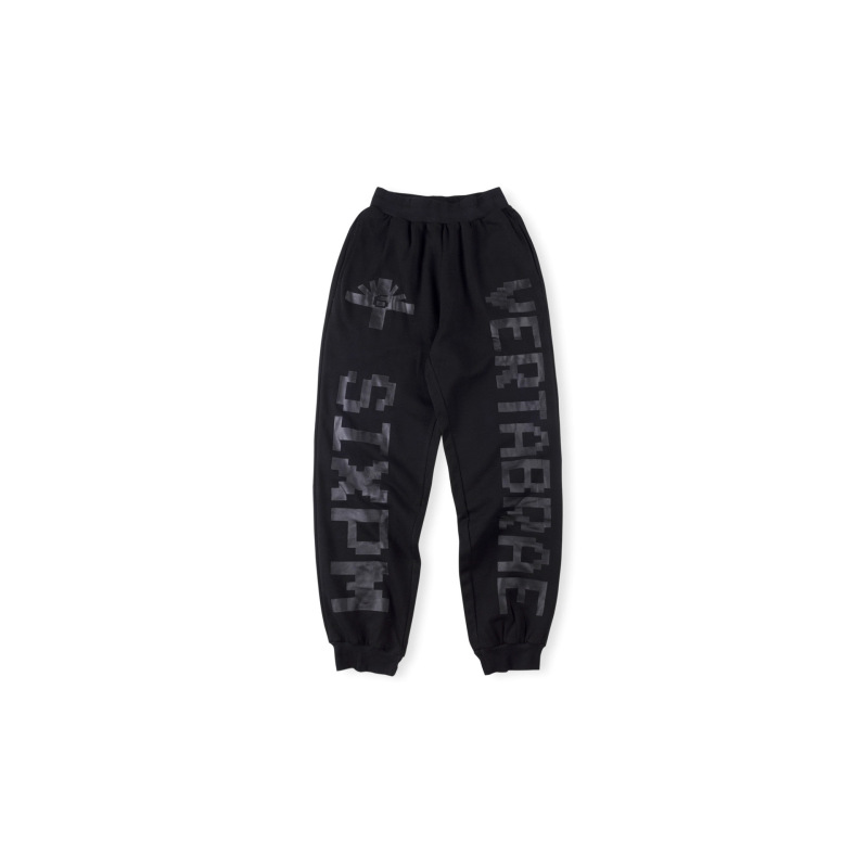 跨境外贸男女明星同款Vertabrae sweatpants镶钻立体字休闲长裤|undefined