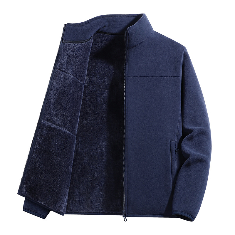 Transfronterizo al aire libre chaqueta de terciopelo para hombres y mujeres 2025 nuevo invierno de terciopelo grueso chaqueta de asalto forro interior chaqueta de terciopelo
