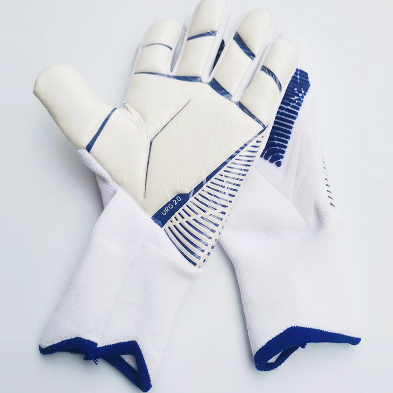Guantes de portero de fútbol gruesos para adultos y niños, guantes sin dedos de látex antideslizantes transpirables, guantes de portero de fútbol