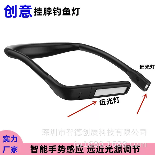 2022 New Style Hanging Neck Light Led Outdoor Running Gesture Sensor Light Fishing Light USB Charging Strong Light Camping Style Night Fishing