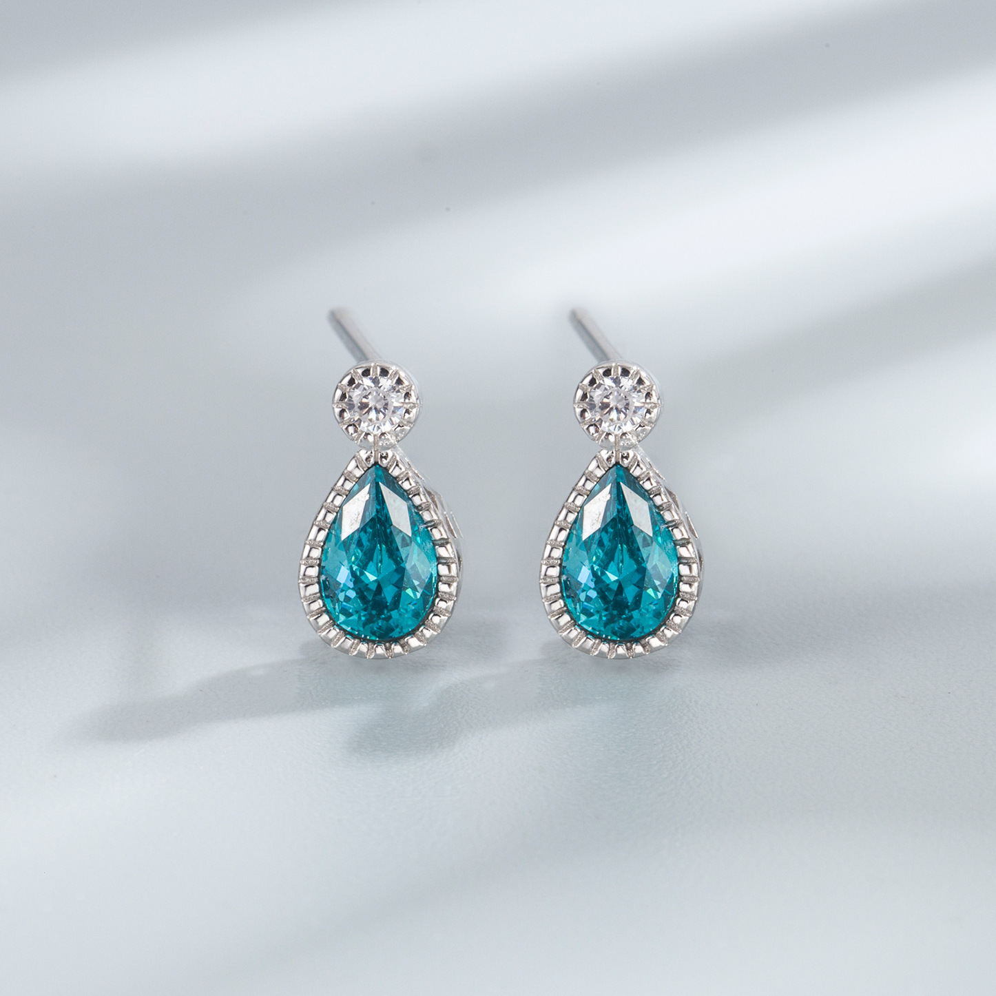 8g Weight Jewelry Set Classification Jewelry Set Quantity Daily, Date Occasion 925 Sterling Silver Material Geometric Pattern Women's Gender Elegant, Simple Style Style Sterling Silver S925 Mermaid Tears Jewelry Suit Water Drop S925 Silver Jewelry Set 7
