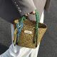 Summer Super Popular Small Straw Bag Women's 2025 New Seaside Holiday Beach Bag Portable Woven Vegetable Basket Bag
