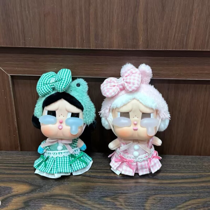 First and Second Generation Labu Baby Clothes 17cm Labu Clothes Cute Rose Crying Baby Summer Dress Clothes Set