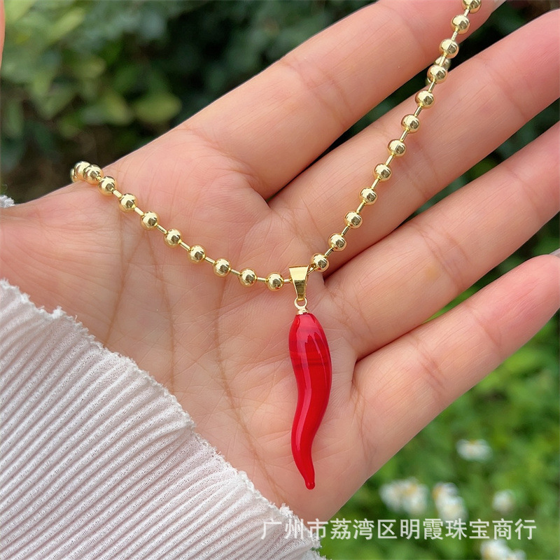 Collar de cobre multicolor chapado en oro 18k chile original transfronterizo nuevo producto adecuado para hombres y mujeres para usar diariamente