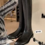 显瘦高筒英伦牛皮骑士靴