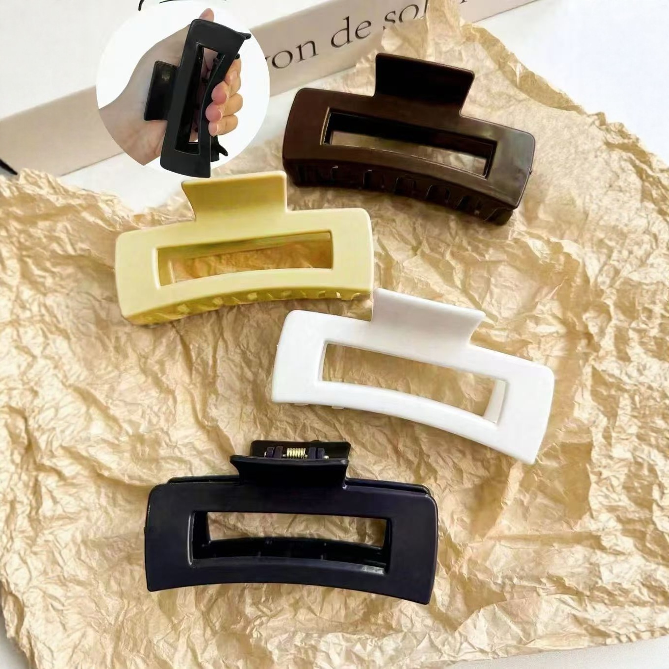 Nuevo cross-border clip de pescado suave clip de cabello de correa grande clip de quilla clip de cabello al por mayor