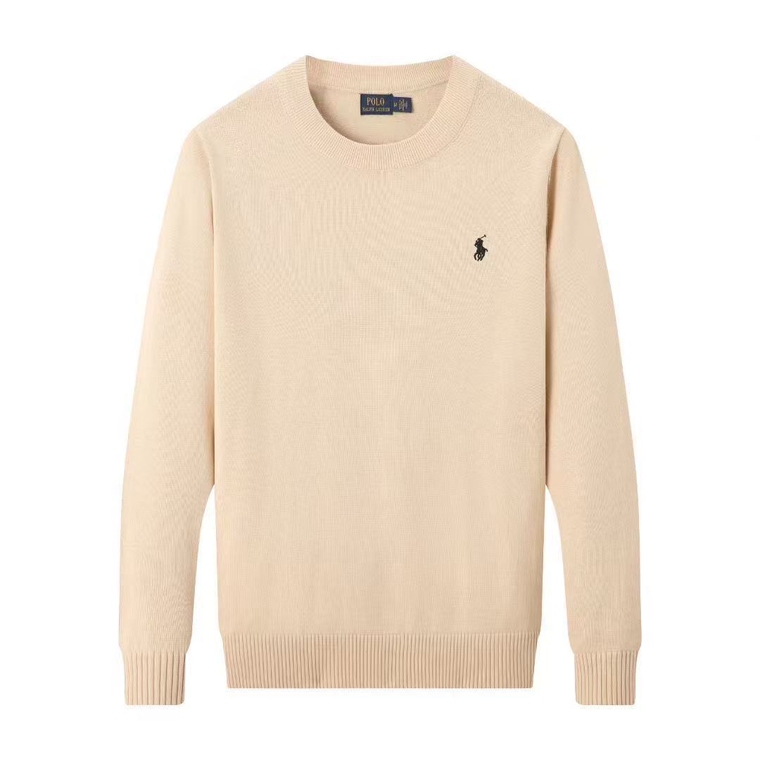 Round Neck Coat Men Sweater Men's Casual Solid Color Pullover Knitted Sweater Cardigan Coat