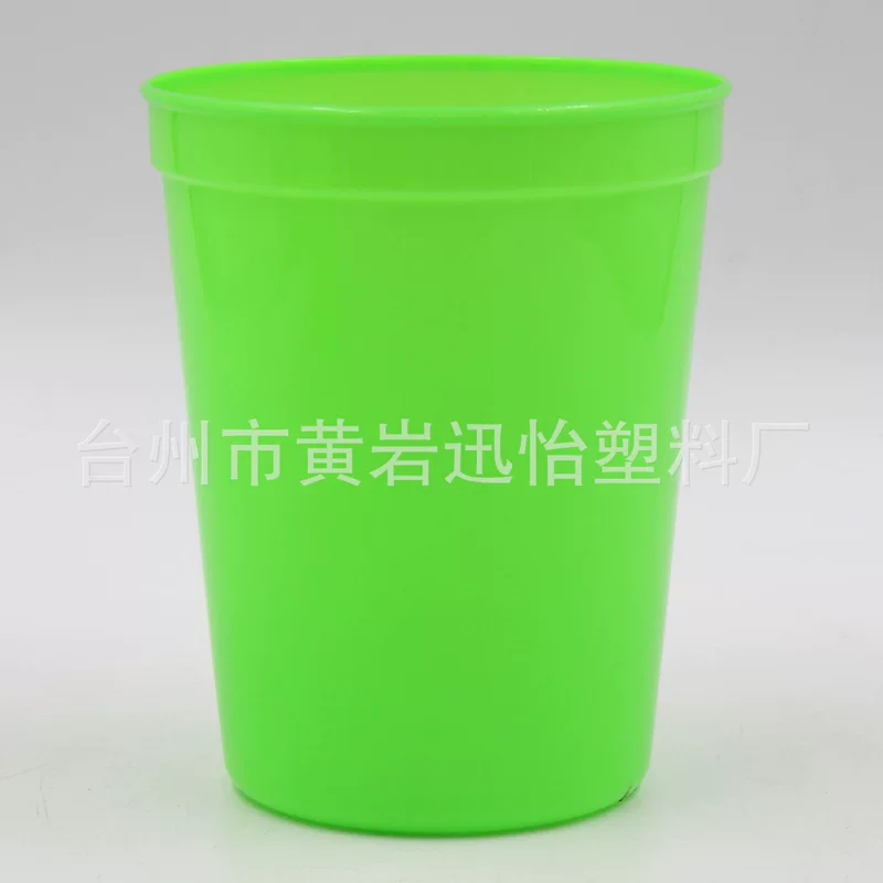 Новая праздничная атмосфера PP Plaza Cup 16OZ пластиковая рекламная водяная чашка 450 мл можно напечатано однотонная чашка с широким горлышком