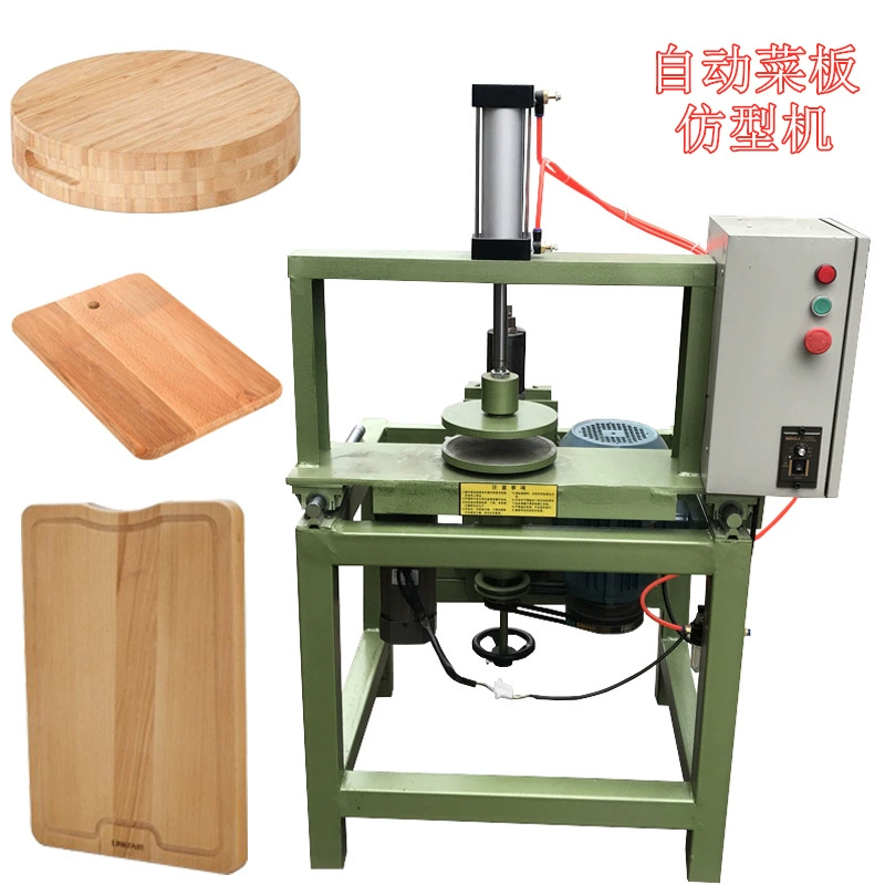 Простой деревообрабатывающий станок для круглой разделочной доски, станок для разделочной доски, станок для закругления кромок, станок для обрезки кромок, полуавтоматический профилирующий фрезерный станок для кромок.