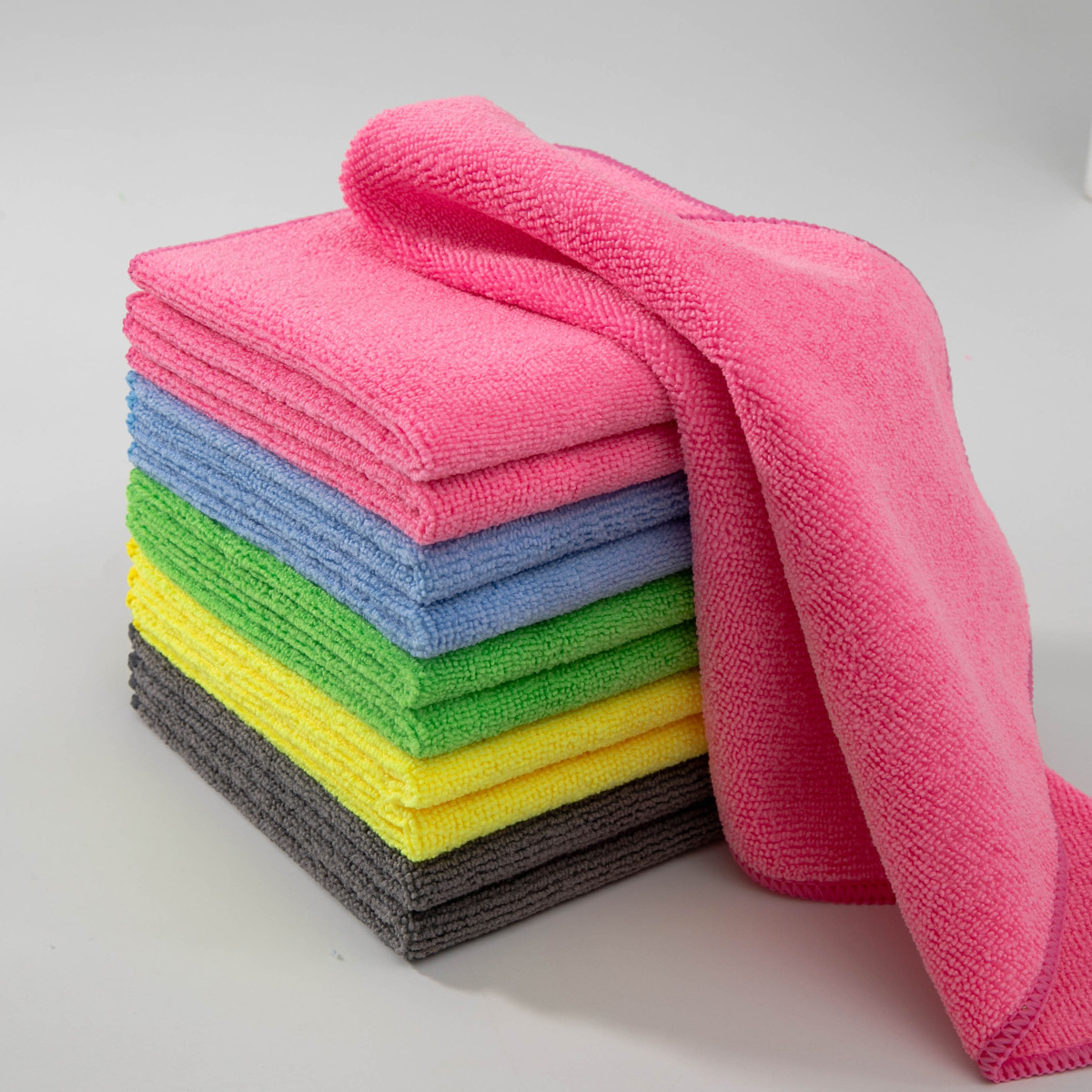 Caja transfronteriza 5 color toallas de limpieza de cocina de limpieza de microfibra absorción de agua toallas perezosas para limpiar la mesa para lavar el coche toallas de limpieza