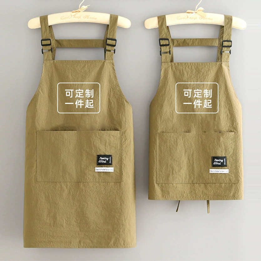 Новая мода анти-брызги воды фартук кухня дома минималистская талия женщина износостойкая работа выпечка рабочая одежда мужская печать