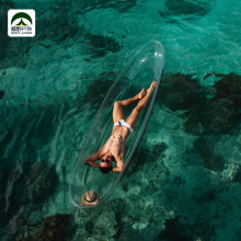 暮野户外透明网红玻璃船水晶船水上透明的小船民宿景区皮划艇