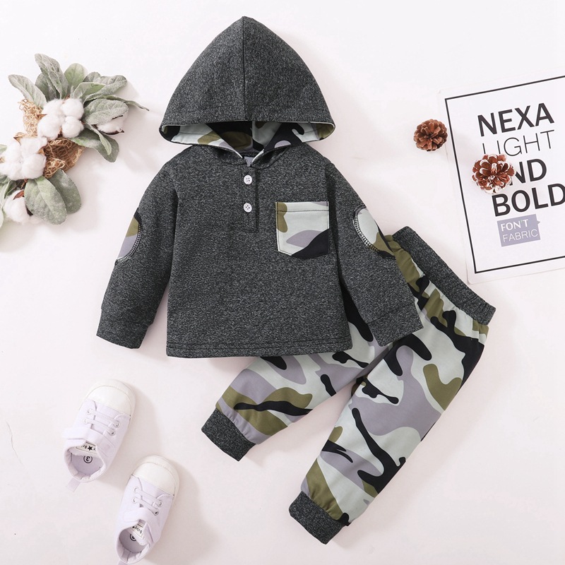 Autumn long-sleeve for boys with hood