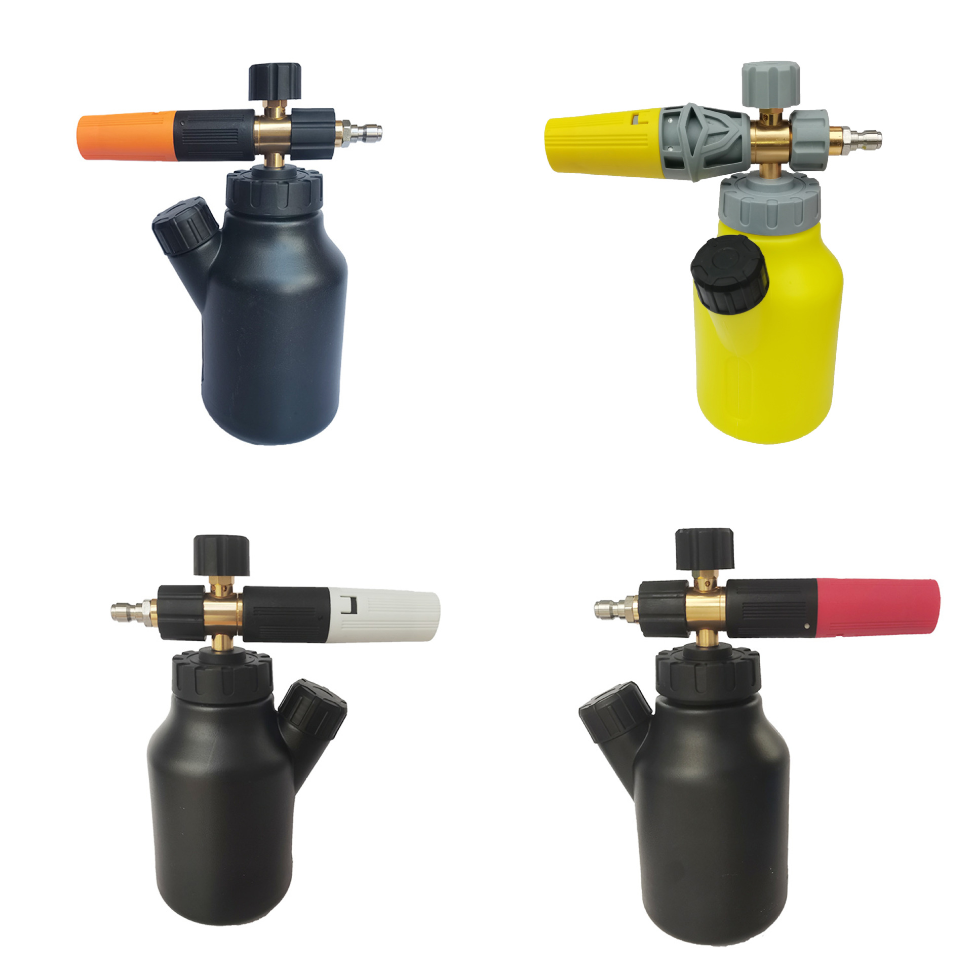 跨境厂家批发家用高压清洗机配件高压手持汽车泡沫喷壶发泡器黑红