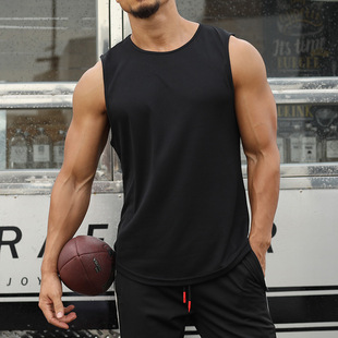 Summer Marathon Quick-drying Sports Vest Men's Sleeveless Waistcoat Running Training Basketball Loose Fitness Vest