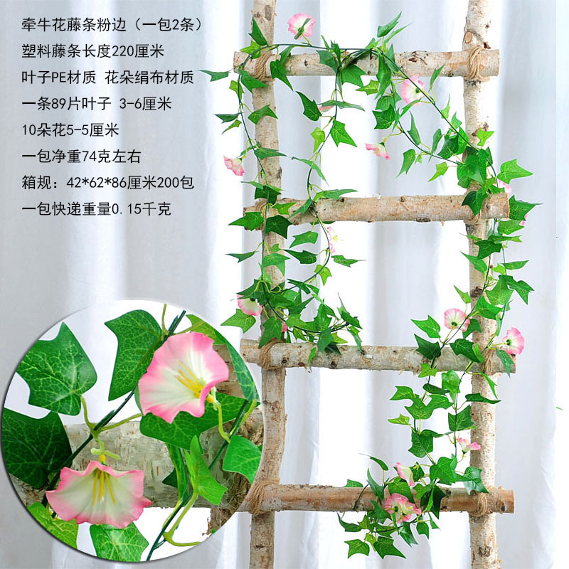 Borde rosa de Ratán de Petunia (un paquete de 2)