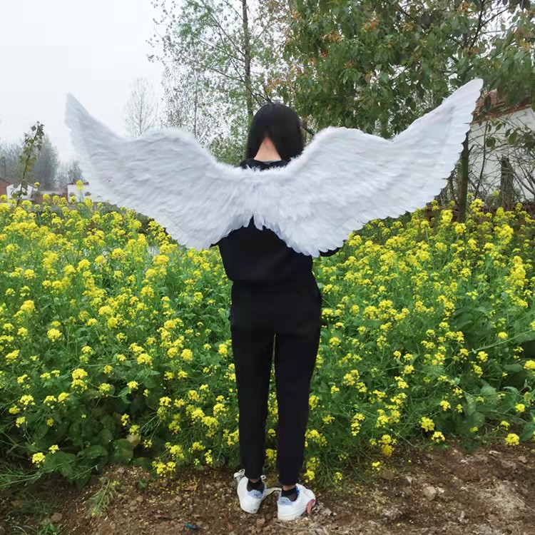 Halloween plumas alas adultos niños fiesta diablo ángel plumas alas props niños ángel alas