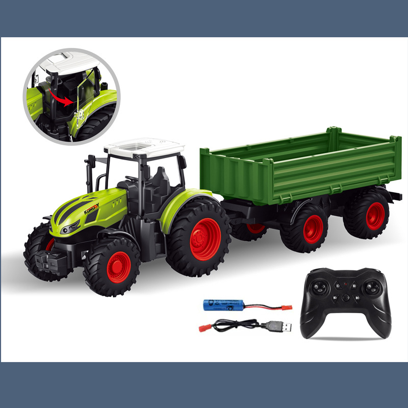 (Cross-border trading), realistic farm, toy, transport, trailer, one bead bracelet, remote control 4