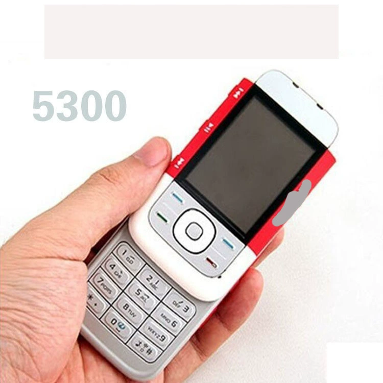 Meku Cross-border 5300 GSM Non-Smart 2G Slider Mobile Phone, Red, 8x15x10 cm