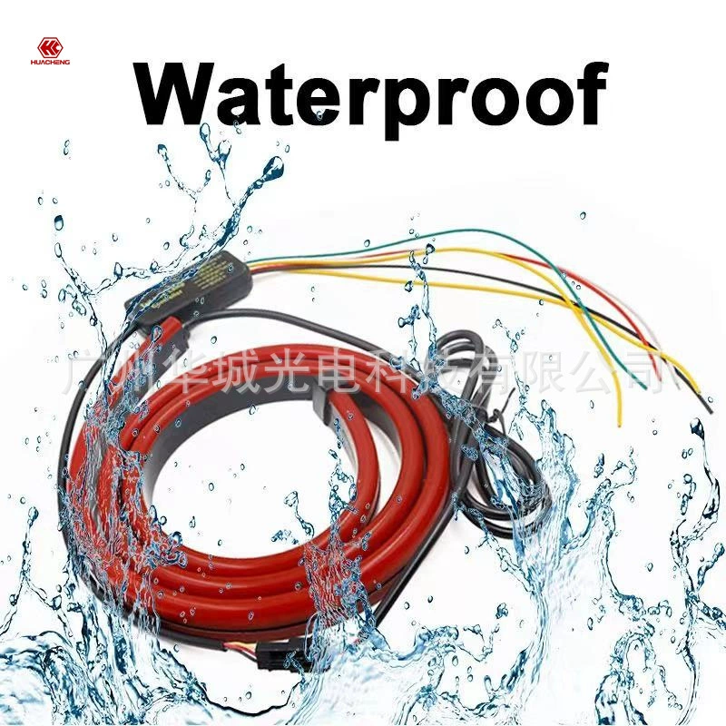 Автомобильный стоп-сигнал высокого положения Модифицированная вспышка заднее стекло светодиодный декоративный свет стримерная лампа сигнальная лампа защита от столкновения сзади