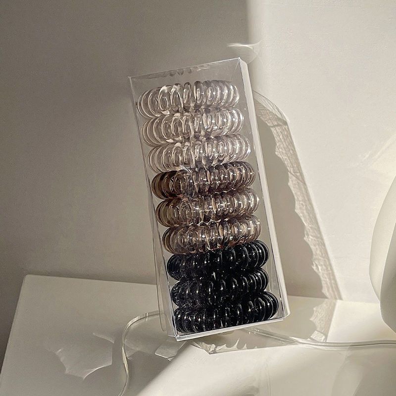 Línea telefónica bucle de cabello para mujeres 2025 nuevo alto valor facial de cabello de alta calidad cuerdas de cabello de banda de goma cuerdas de cuero al por mayor