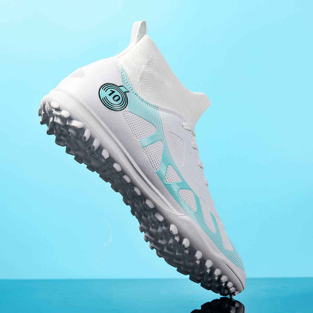 Nuevos zapatos de fútbol transfronterizos de entrenamiento profesional zapatos de fútbol de clavos largos comercio exterior zapatos de fútbol de tamaño grande hombres en stock