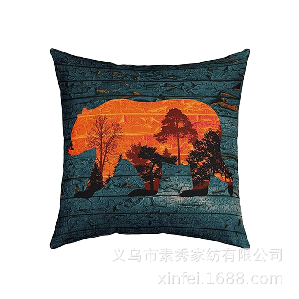 Transfronterizo amazónico Xiyin yak highland ganado animal sofá sala de estar respaldo decoración almohada abraza almohada cubierta de cojín image 41