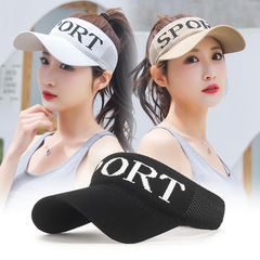 Summer breathable sunshade open-top hat fashionable women's outdoor sports hat ring summer men's sunscreen SPORT hat