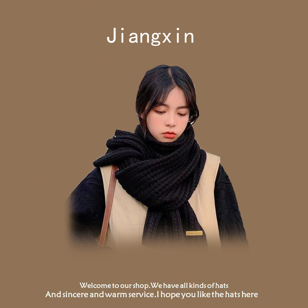 [스몰라벨] 스카프-블랙