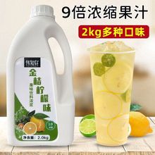 高倍柠檬汁浓缩2果汁果浆奶茶专用果味饮料浓浆商用冲饮跨境代发