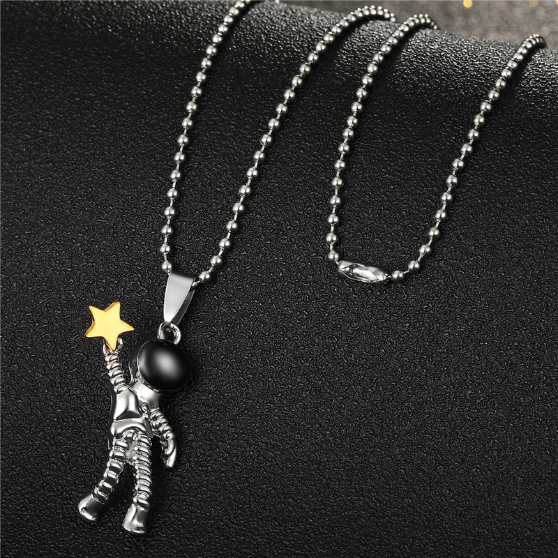 Fashion Star Astronaut Astronaut Alloy Necklace Wholesale display picture 2