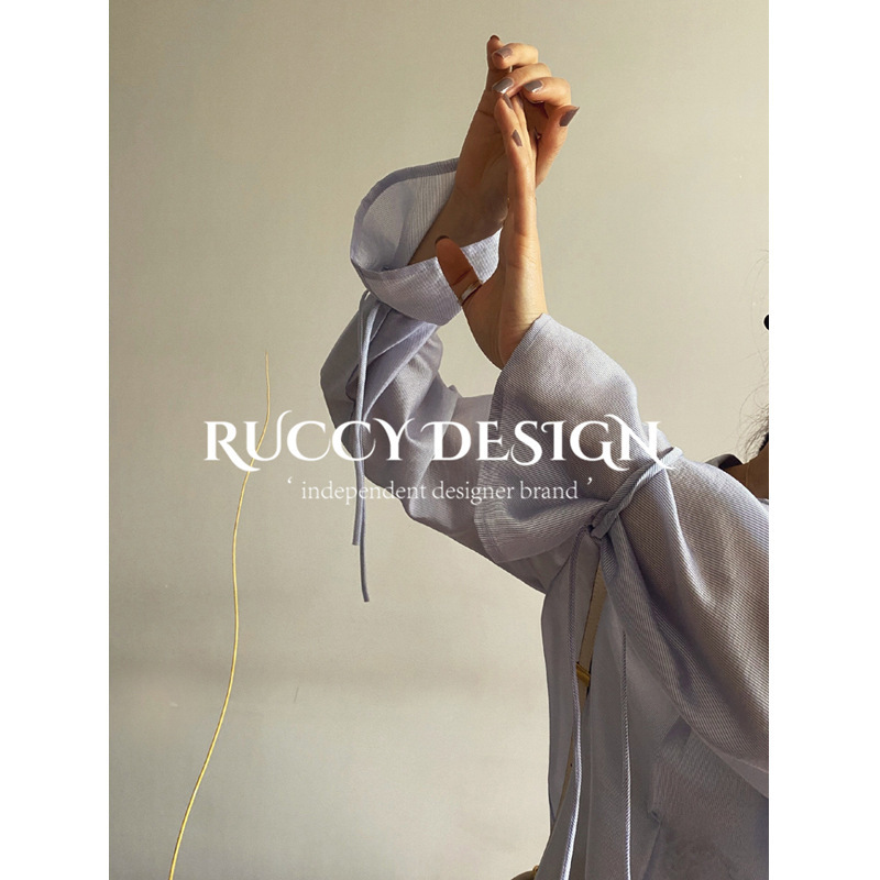 【Ruccy】2026 Spring New Design, Reverse-Wear Button-Up Lightweight Fine-Textured Glossy Shirt for Women