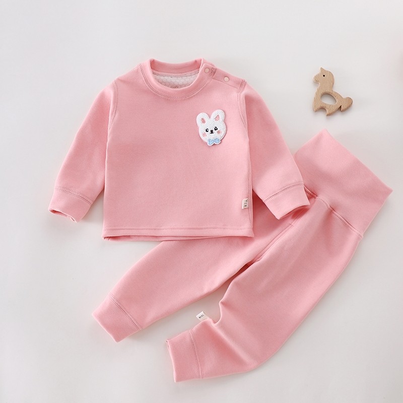 2025 nuevo conjunto de ropa interior cálida para niños chaqueta de otoño pantalones de otoño para hombres y mujeres camisetas de camisa de terciopelo de doble cara pijamas ropa para el hogar