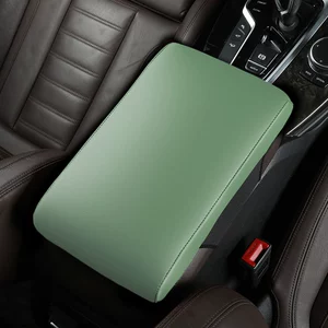 Cross-border car supplies four seasons universal Napa leather height increasing memory foam armrest box pad manufacturer one-piece delivery