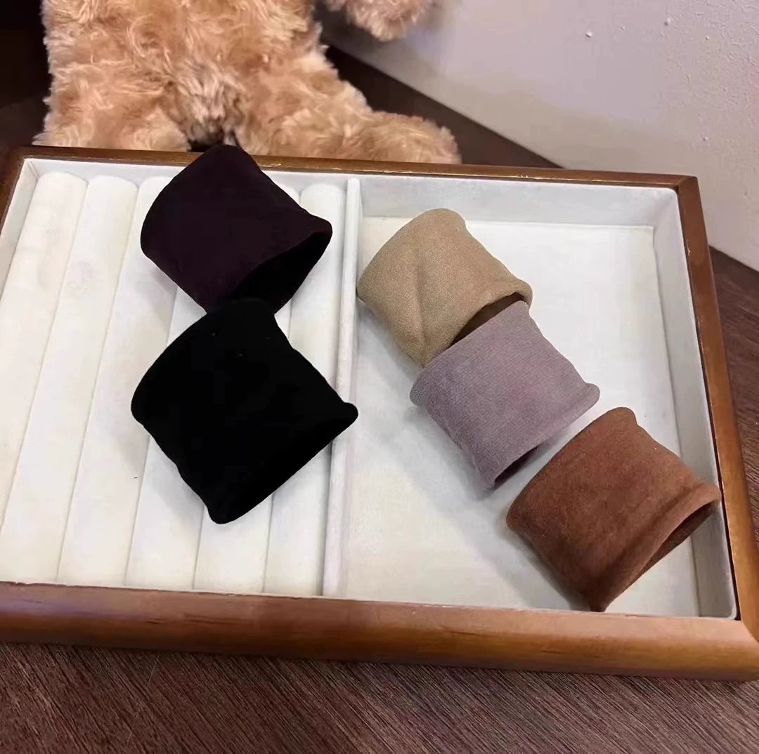 Ins viento frío gradiente gris 3 correas para el cabello gruesas y de alta elasticidad bandas de goma para atar el cabello